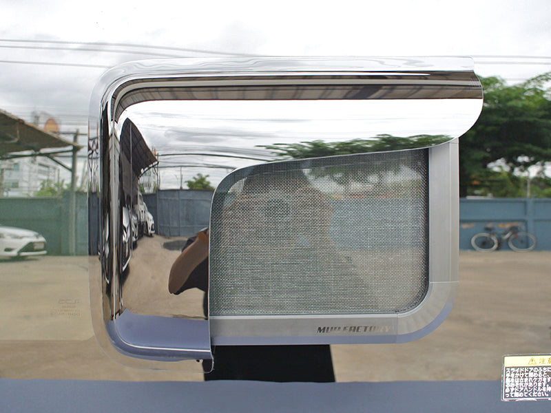 JDM Nissan NV200 Vanette BUG MESH SCREEN with Weather guard pair - RHD parts [nv200-MeshAmd-2p]