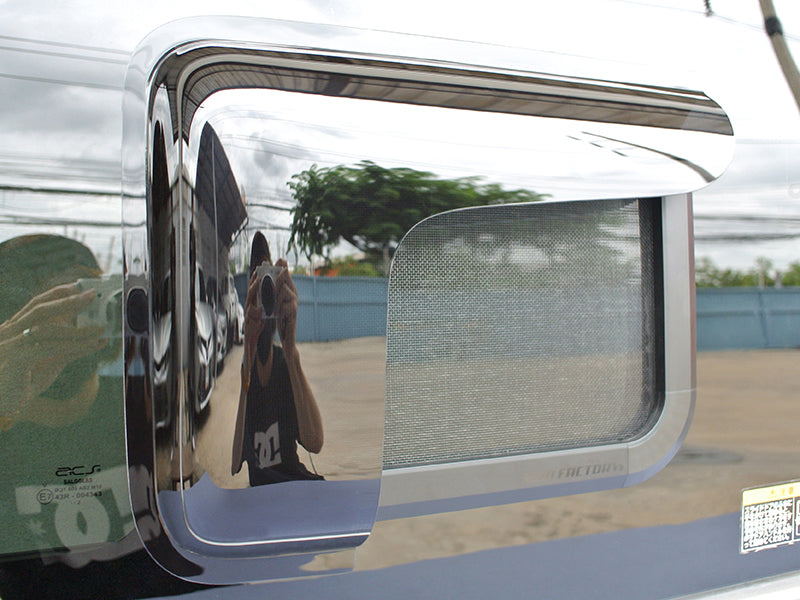 JDM Nissan NV200 Vanette BUG MESH SCREEN with Weather guard pair - RHD parts [nv200-MeshAmd-2p]