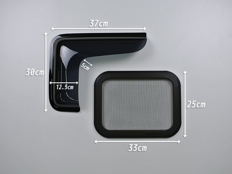 JDM Nissan NV200 Vanette BUG MESH SCREEN with Weather guard pair - RHD parts [nv200-MeshAmd-2p]