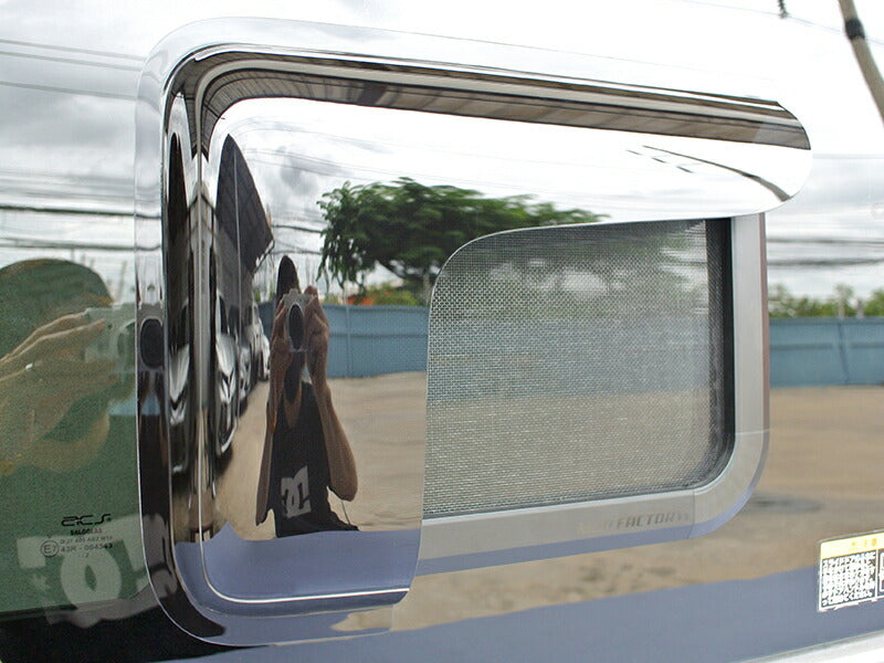 JDM Nissan NV200 Vanette BUG MESH SCREEN with Weather guard pair - RHD parts [nv200-MeshAmd-2p]