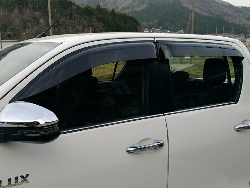 JDM TOYOTA HILUX (8th Gen AN120 AN130 GUN125) Wind deflectors Window Visor - RHD parts [revo4d-big-ds]