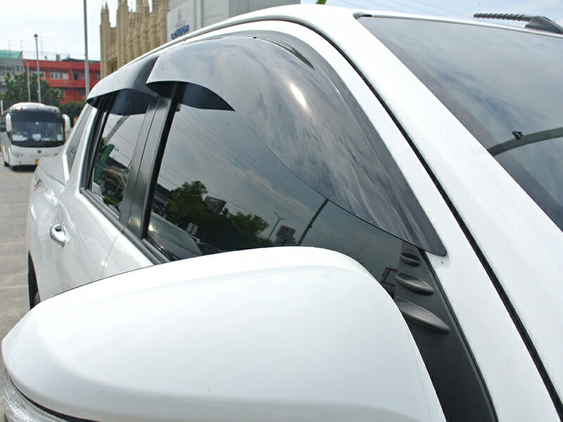 JDM TOYOTA HILUX (8th Gen AN120 AN130 GUN125) Wind deflectors Window Visor - RHD parts [revo4d-big-ds]