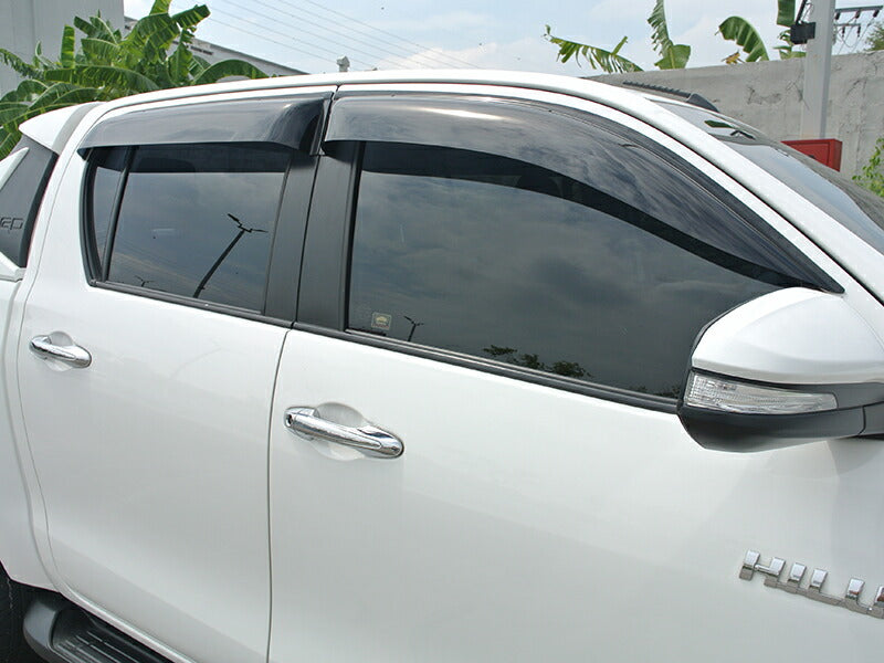 JDM TOYOTA HILUX (8th Gen AN120 AN130 GUN125) Wind deflectors Window Visor - RHD parts [revo4d-big-ds]