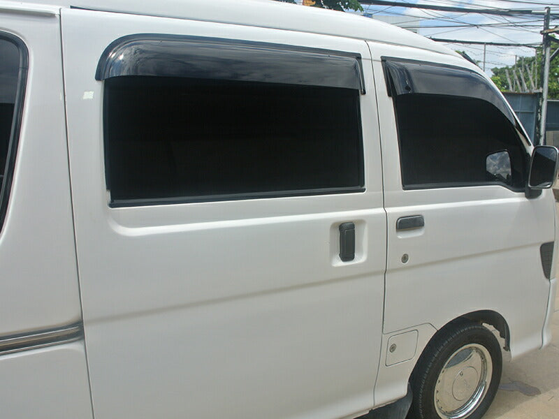 JDM DAIHATSU HIJET VAN S100V S110V S100W S110W Atrai S120V S130V Japanese Kei Van / Mini Van Wind deflectors Window Visor - RHD parts [s100v-big-ds-4p]