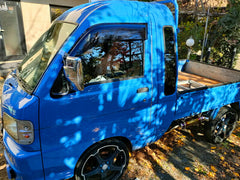DAIHATSU HIJET TRUCK S100P S200P Japanese Kei Truck / Mini Truck Wind deflectors Window Visor (*for California mirror type) [s210p-big-ds-cal]