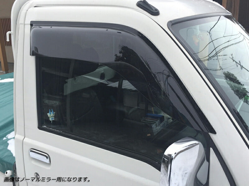 JDM DAIHATSU HIJET TRUCK S100P S200P Japanese Kei Truck / Mini Truck Wind deflectors Window Visor (*for California mirror type) - RHD parts [s210p-big-ds-cal]