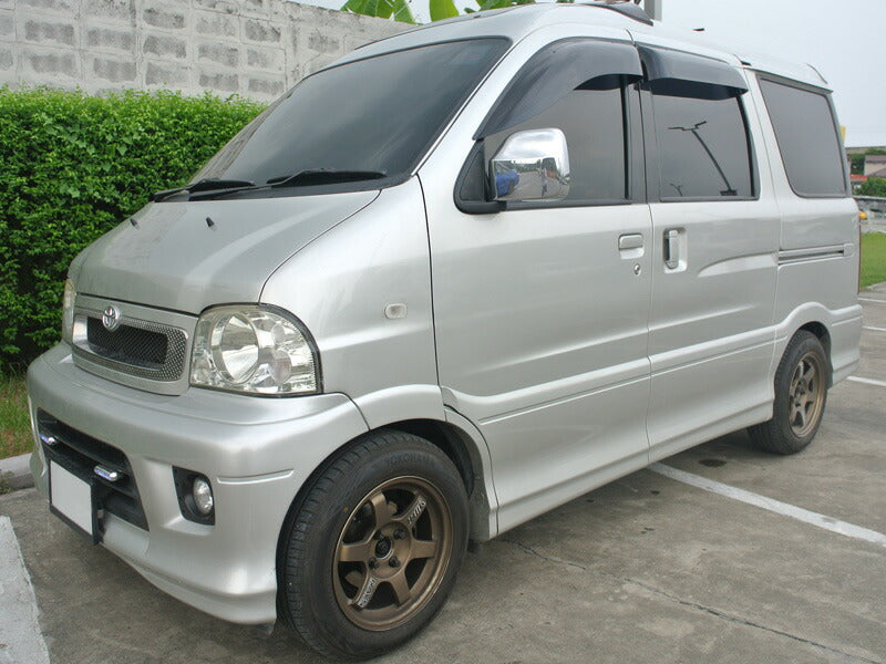 JDM DAIHATSU HIJET CARGO ATRAI S200V Daihatsu Extol Japanese Kei Van / Mini Van Wind deflectors Window Visor (*Front Pair) - RHD parts [s2v-big-ds]
