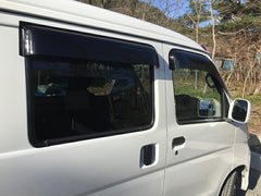 DAIHATSU HIJET CARGO ATRAI S320V S330V Japanese Kei Van / Mini Van  Wind deflectors Window Visor (*rear pair) [s320-re-ds]