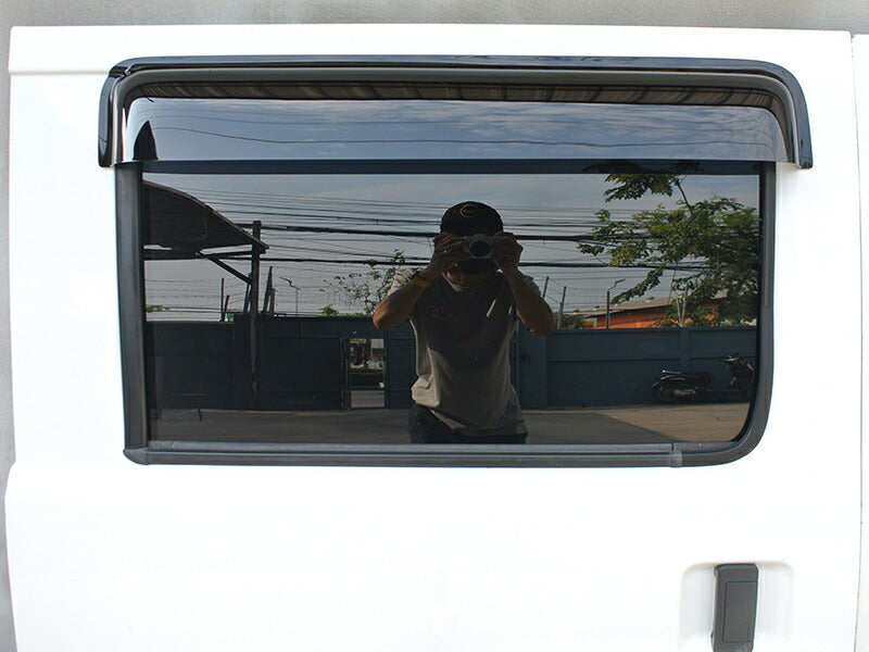 ライトエース バン S402 S412 ドアバイザー ワイドバイザー リア用 ダーク パーツ [s402-re-ds]