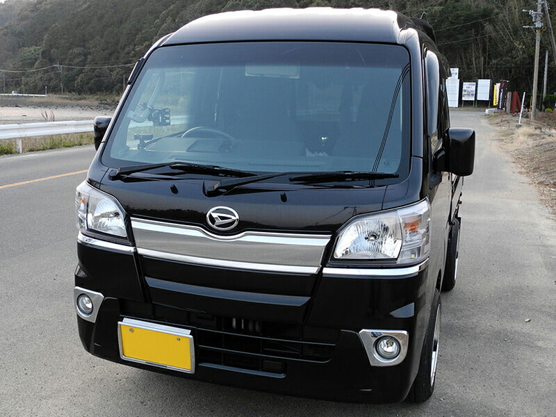 ハイゼットトラック S500P ドアバイザー ワイドバイザー ダーク パーツ [s500p-big-ls]