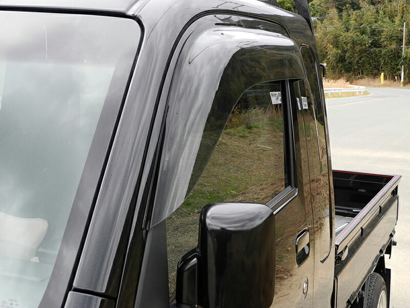 ハイゼットトラック S500P ドアバイザー ワイドバイザー ダーク パーツ [s500p-big-ls]