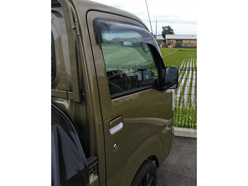 ハイゼットトラック S500P ドアバイザー ワイドバイザー ダーク パーツ [s500p-big-ls]