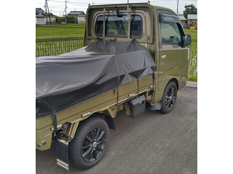 ハイゼットトラック S500P ドアバイザー ワイドバイザー ダーク パーツ [s500p-big-ls]