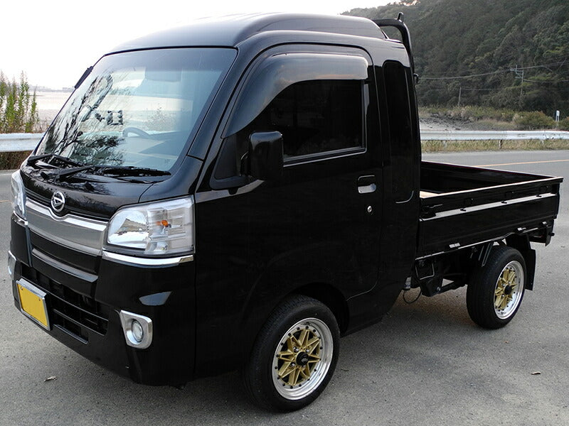 ハイゼットトラック S500P ドアバイザー ワイドバイザー ダーク パーツ [s500p-big-ls]