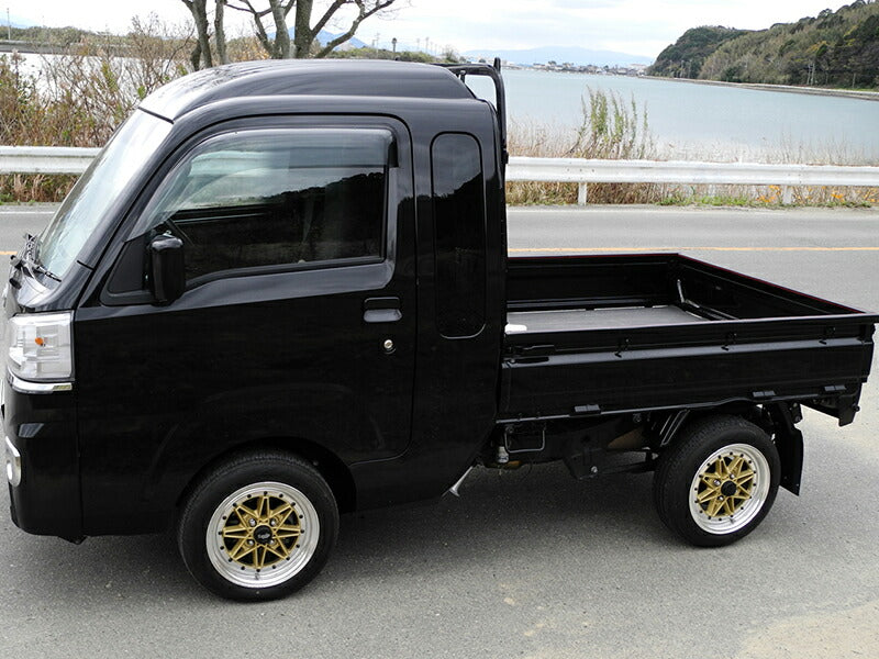 ハイゼットトラック S500P ドアバイザー ワイドバイザー ダーク パーツ [s500p-big-ls]