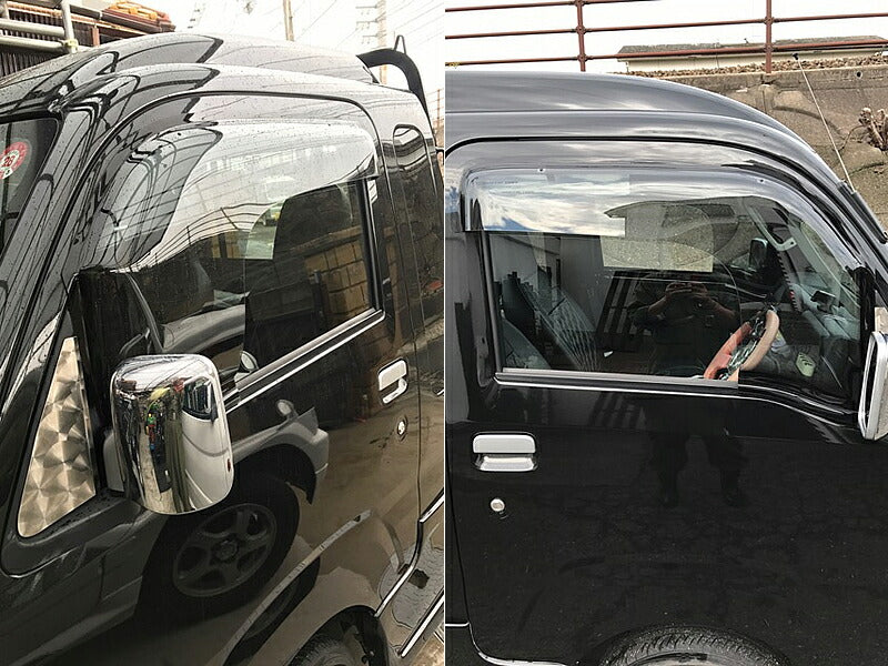 ハイゼットトラック S500P ドアバイザー ワイドバイザー ライト パーツ [s500p-spw-ls]