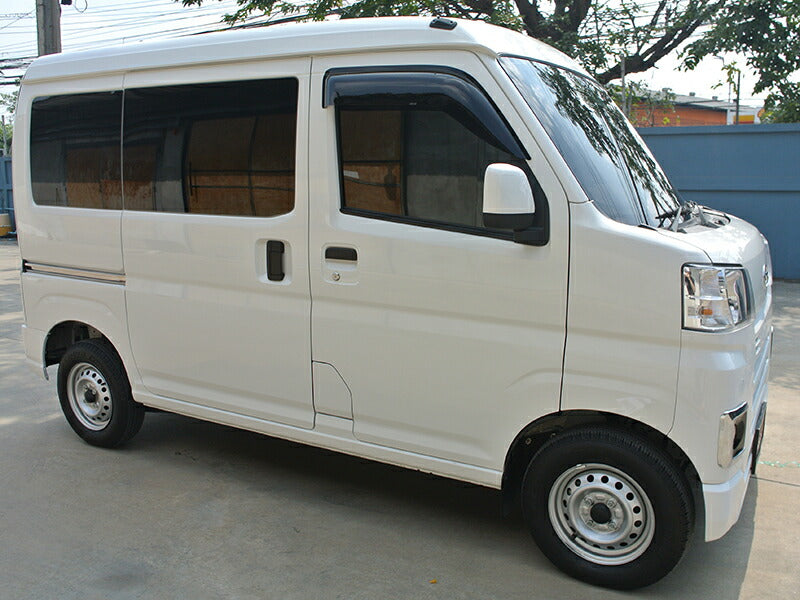 JDM DAIHATSU HIJET CARGO S700V 710V S700W S710W (Atrai/ DECK VAN / PIXIS VAN) Dark Smoke Wind deflectors Window Visor - RHD parts [s700v-big-ds]