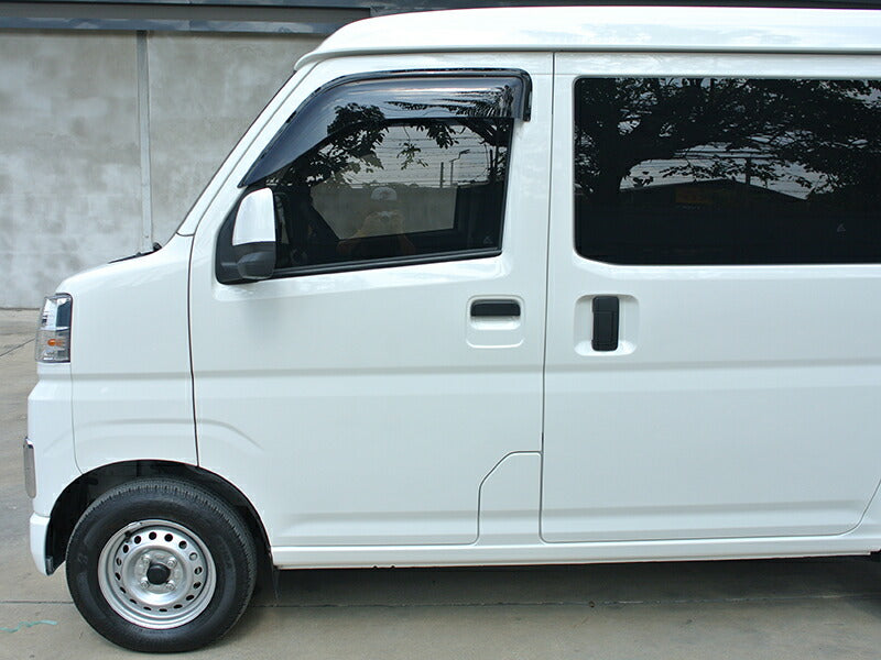 JDM DAIHATSU HIJET CARGO S700V 710V S700W S710W (Atrai/ DECK VAN / PIXIS VAN) Dark Smoke Wind deflectors Window Visor - RHD parts [s700v-big-ds]