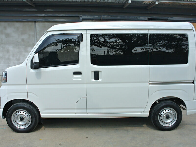 JDM DAIHATSU HIJET CARGO S700V 710V S700W S710W (Atrai/ DECK VAN / PIXIS VAN) Dark Smoke Wind deflectors Window Visor - RHD parts [s700v-big-ds]