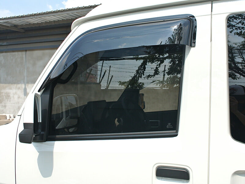 JDM DAIHATSU HIJET CARGO S700V 710V S700W S710W (Atrai/ DECK VAN / PIXIS VAN) Dark Smoke Wind deflectors Window Visor - RHD parts [s700v-big-ds]