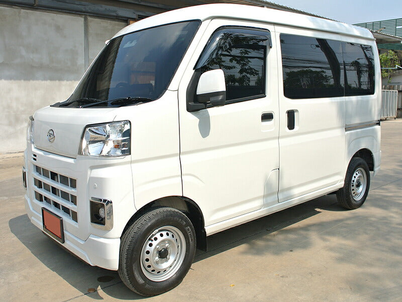 JDM DAIHATSU HIJET CARGO S700V 710V S700W S710W (Atrai/ DECK VAN / PIXIS VAN) Dark Smoke Wind deflectors Window Visor - RHD parts [s700v-big-ds]