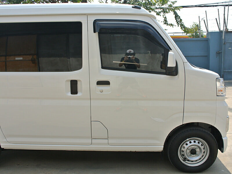 JDM DAIHATSU HIJET CARGO S700V 710V S700W S710W (Atrai/ DECK VAN / PIXIS VAN) Dark Smoke Wind deflectors Window Visor - RHD parts [s700v-big-ds]