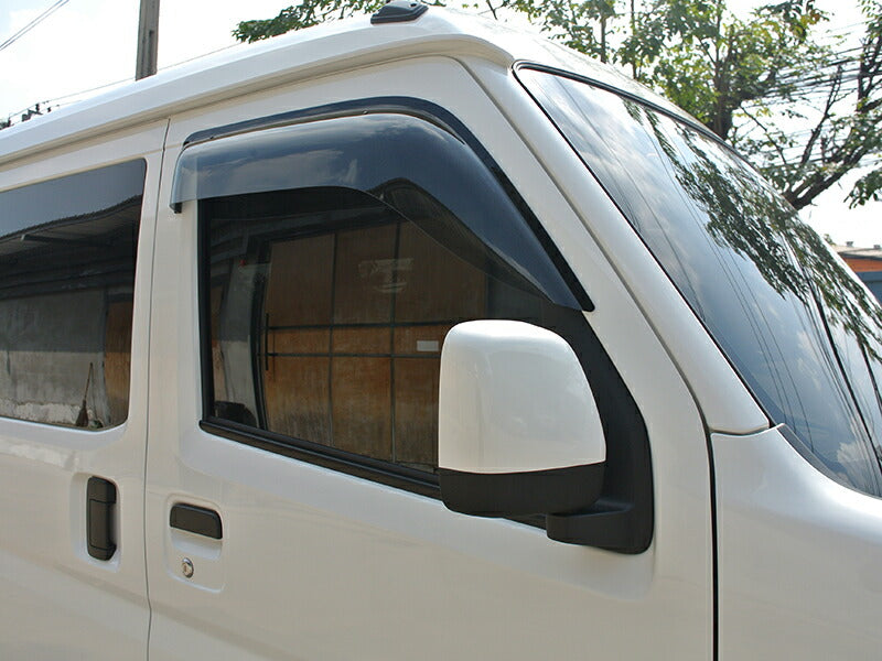 JDM DAIHATSU HIJET CARGO S700V 710V S700W S710W (Atrai/ DECK VAN / PIXIS VAN) Light Smoek Wind deflectors Window Visor - RHD parts [s700v-big-ls]