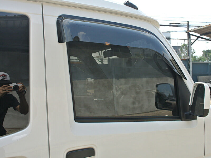 JDM DAIHATSU HIJET CARGO S700V 710V S700W S710W (Atrai/ DECK VAN / PIXIS VAN) Light Smoek Wind deflectors Window Visor - RHD parts [s700v-big-ls]