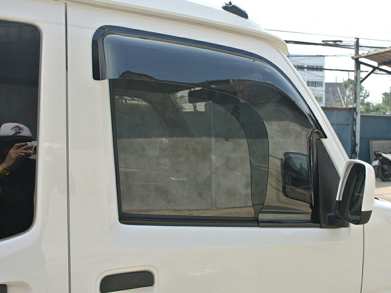 JDM DAIHATSU HIJET CARGO S700V 710V S700W S710W (Atrai/ DECK VAN / PIXIS VAN) Light Smoke Wind deflectors Window Visor - RHD parts [s700v-spw-ls]