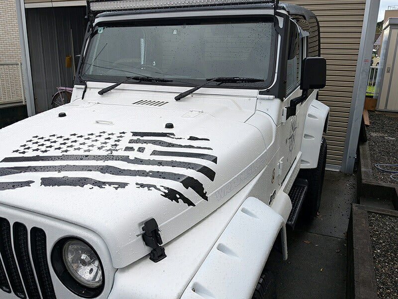 JDM JEEP Wrangler YJ(1987-1996) TJ(1996-2006) Dark Smoke Wind deflectors Window Visor - RHD parts [tj-big-ds]