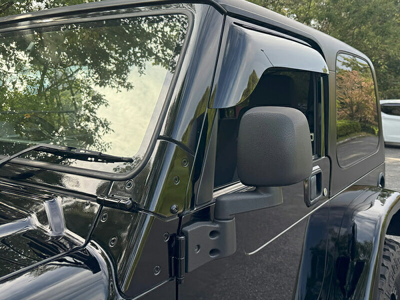 JDM JEEP Wrangler YJ(1987-1996) TJ(1996-2006) Light Smoke Wind deflectors Window Visor - RHD parts [tj-big-ls]