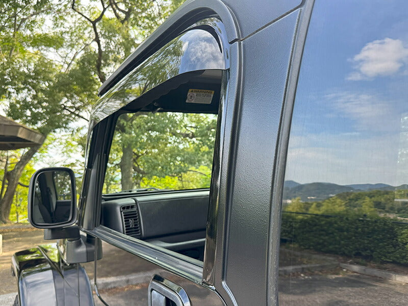 JDM JEEP Wrangler YJ(1987-1996) TJ(1996-2006) Light Smoke Wind deflectors Window Visor - RHD parts [tj-big-ls]