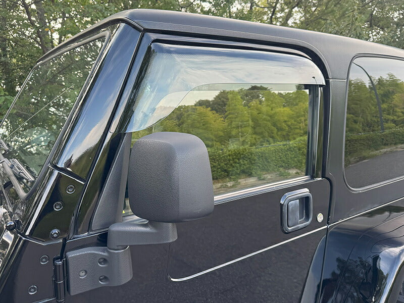 JDM JEEP Wrangler YJ(1987-1996) TJ(1996-2006) Light Smoke Wind deflectors Window Visor - RHD parts [tj-big-ls]