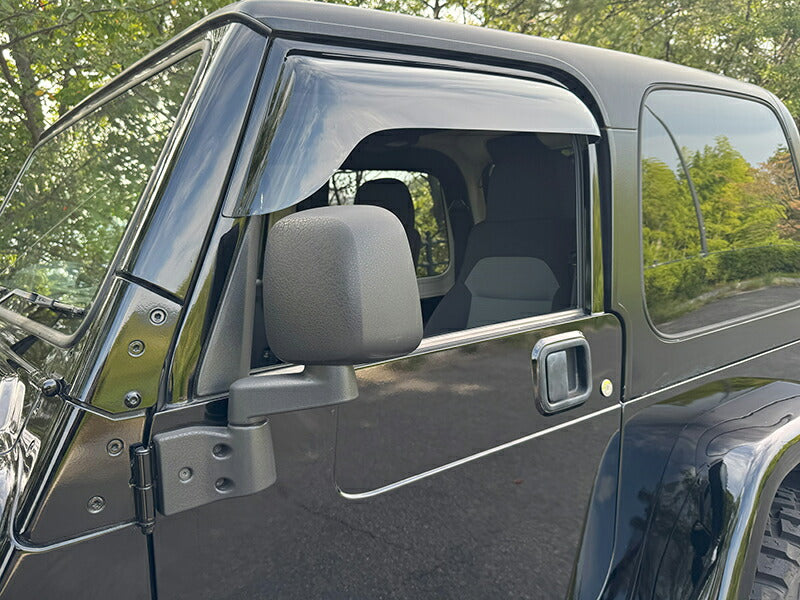 JDM JEEP Wrangler YJ(1987-1996) TJ(1996-2006) Light Smoke Wind deflectors Window Visor - RHD parts [tj-big-ls]