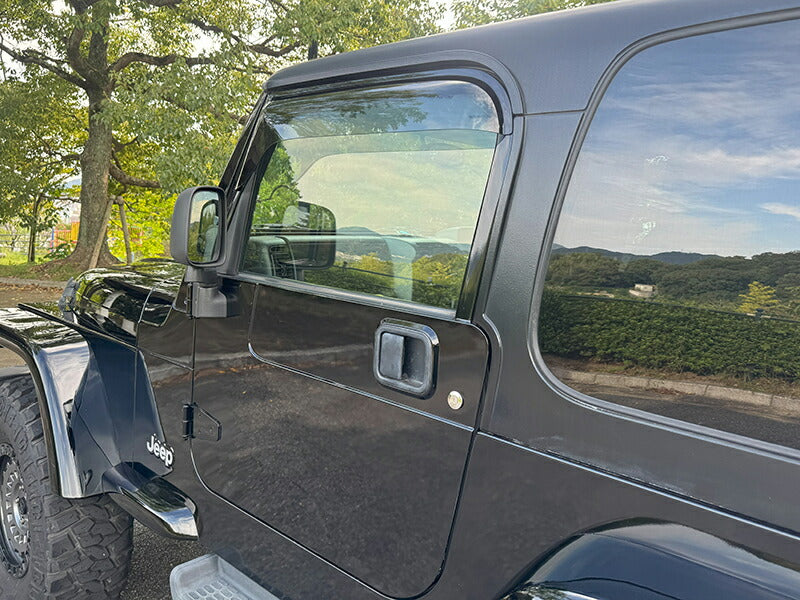 JDM JEEP Wrangler YJ(1987-1996) TJ(1996-2006) Light Smoke Wind deflectors Window Visor - RHD parts [tj-big-ls]