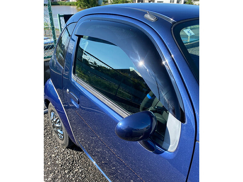 スズキ ツイン EC22S ワイドバイザー ドアバイザー カスタム 純正 より幅広 パーツ [twin-big-ds]