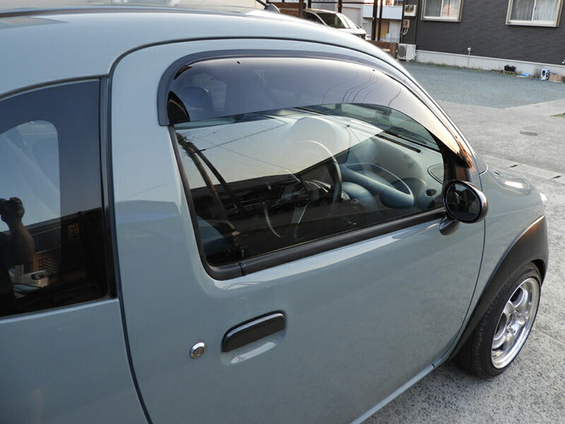 スズキ ツイン EC22S ワイドバイザー ドアバイザー カスタム 純正 より幅広 パーツ [twin-big-ds]