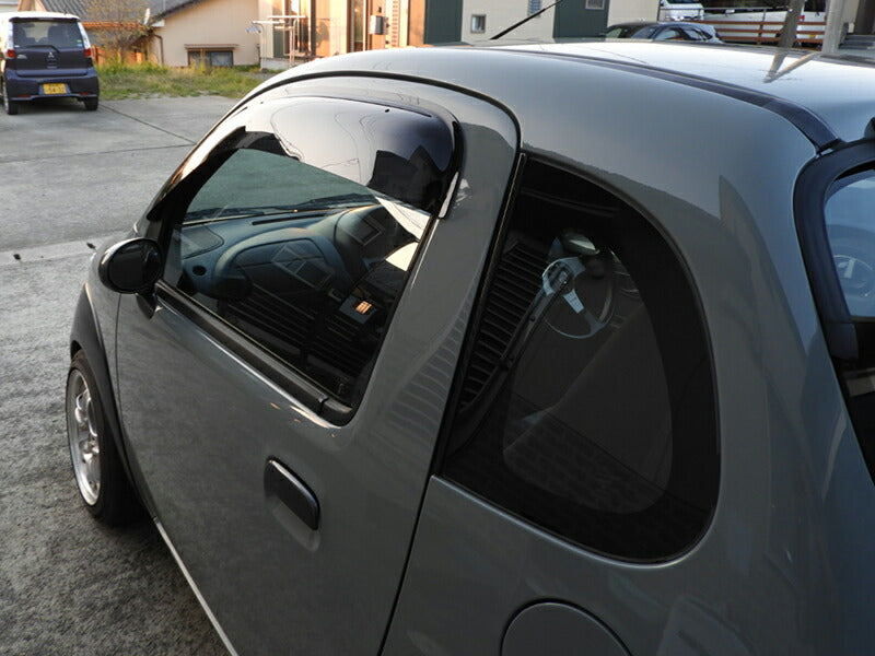 スズキ ツイン EC22S ワイドバイザー ドアバイザー カスタム 純正 より幅広 パーツ [twin-big-ds]