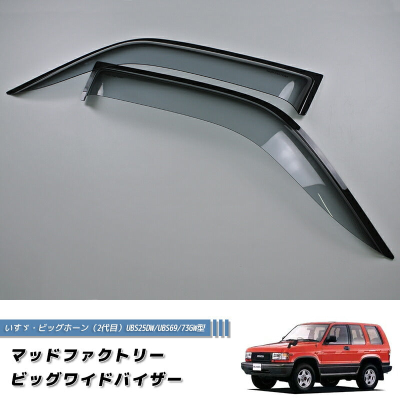 JDM ISUZU Trooper 2nd Gen (1991-2002) /Big Horn/Honda Horizon Light Smoke Wind deflectors Window Visor - RHD parts [UBS-BIG-LS]
