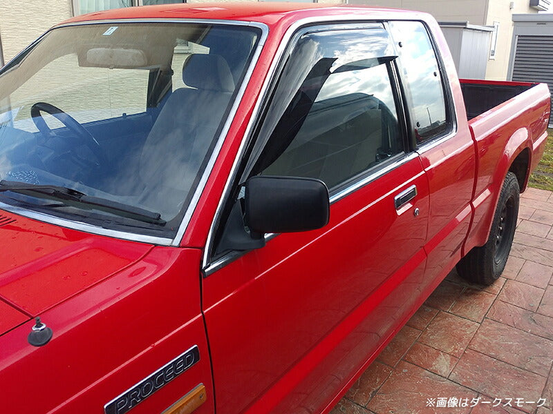 JDM MAZDA B series UF BRAVO Proceed / Ford Rider Courier Light Smoke Wind deflectors Window Visor - RHD parts [uf66-big-ls]