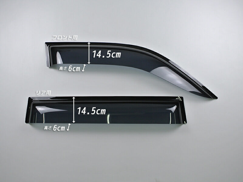 JDM TOYOTA LAND CRUISER UZJ100W HDJ101K LEXUS LX Dark Smoke Wind deflectors Window Visor - RHD parts [VX100-BIG-DS]