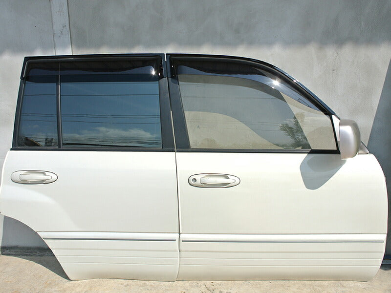 JDM TOYOTA LAND CRUISER UZJ100W HDJ101K LEXUS LX Dark Smoke Wind deflectors Window Visor - RHD parts [VX100-BIG-DS]