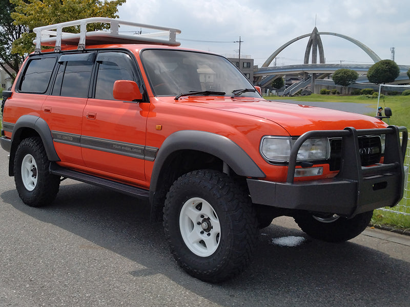 JDM TOYOTA LAND CRUISER HDJ80 HDJ81 FJ80 FZJ80 HZJ81 SPW Light Smoke Wind deflectors Window Visor - RHD parts [vx80-spw-ls]