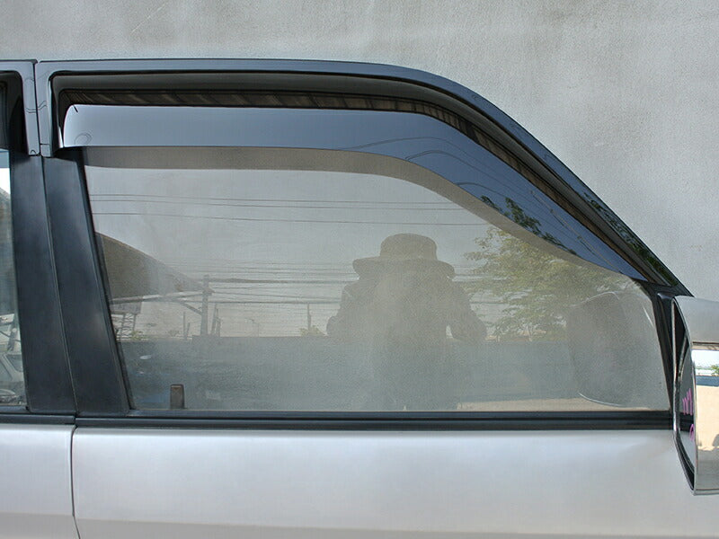 JDM TOYOTA LAND CRUISER PRADO J90 series (5door model) KDJ95W KZJ95W RZJ95W VZJ95W VX95 Dark Smoke Wind deflectors Window Visor - RHD parts [vx90-big-ds-4p]