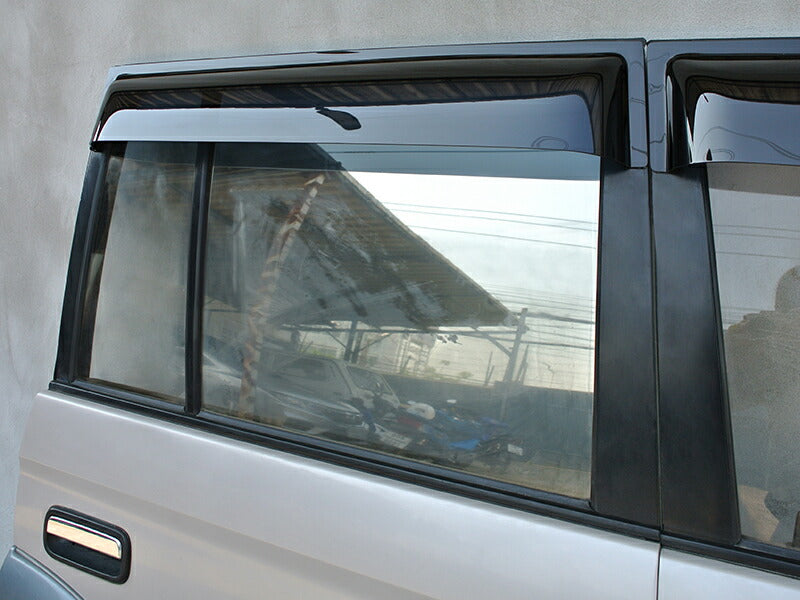 JDM TOYOTA LAND CRUISER PRADO J90 series (5door model) KDJ95W KZJ95W RZJ95W VZJ95W VX95 Dark Smoke Wind deflectors Window Visor - RHD parts [vx90-big-ds-4p]