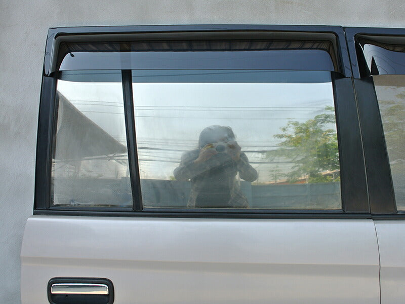 JDM TOYOTA LAND CRUISER PRADO J90 series (5door model) KDJ95W KZJ95W RZJ95W VZJ95W VX95 Dark Smoke Wind deflectors Window Visor - RHD parts [vx90-big-ds-4p]