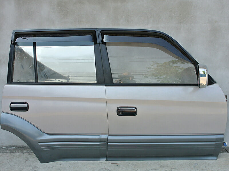 JDM TOYOTA LAND CRUISER PRADO J90 series (5door model) KDJ95W KZJ95W RZJ95W VZJ95W VX95 Dark Smoke Wind deflectors Window Visor - RHD parts [vx90-big-ds-4p]