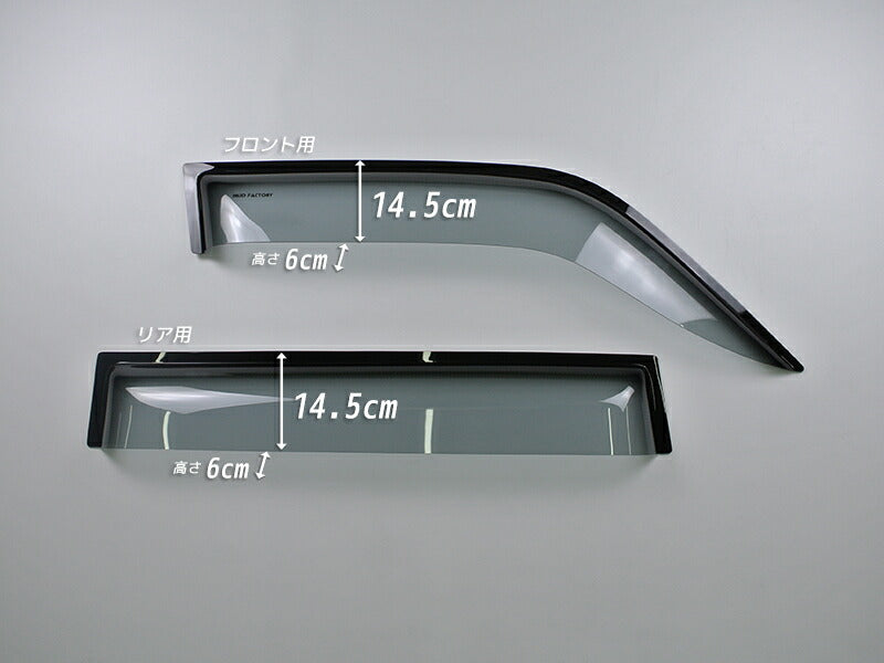 JDM TOYOTA LAND CRUISER PRADO J90 series (5door model) KDJ95W KZJ95W RZJ95W VZJ95W VX95 Light Smoke Wind deflectors Window Visor - RHD parts [vx90-big-ls-4p]