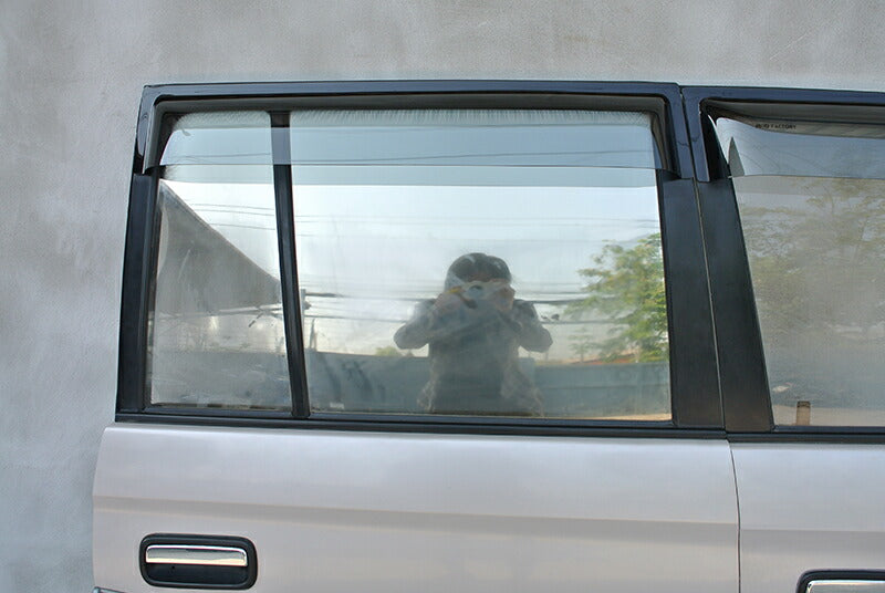 JDM TOYOTA LAND CRUISER PRADO J90 series (5door model) KDJ95W KZJ95W RZJ95W VZJ95W VX95 Light Smoke Wind deflectors Window Visor - RHD parts [vx90-big-ls-4p]