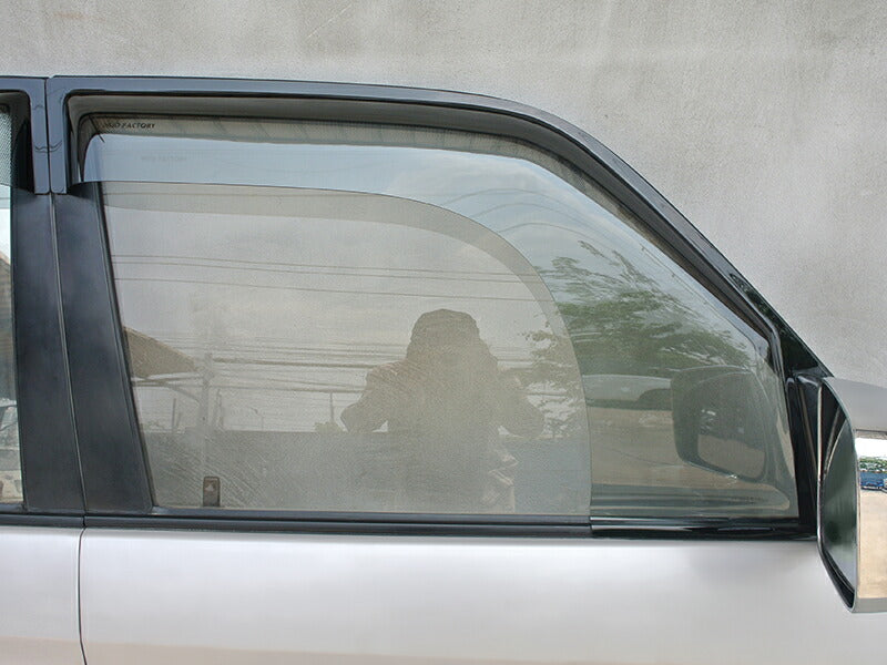 JDM TOYOTA LAND CRUISER PRADO ซีรีส์ J90 (รุ่น 5 ประตู) KDJ95W KZJ95W RZJ95W VZJ95W VX95 แผ่นกันลมกระจกหน้าต่างแบบควันอ่อน - ชิ้นส่วน RHD [vx90-spw-ls-4p]